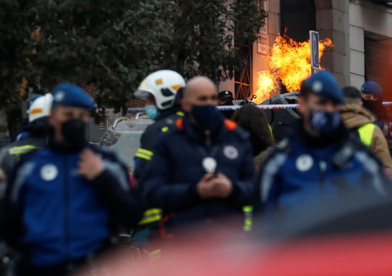 Explosion in Madrid downtown