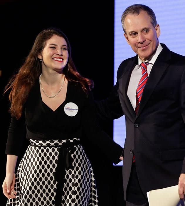 Catherine Schneiderman and her father, Eric. Source: AAP.