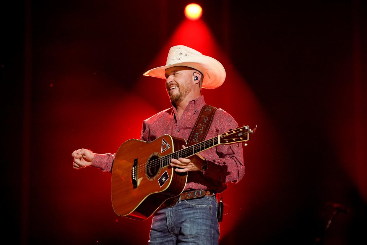 Cody Johnson performs during CMA Fest at Nissan Stadium on Friday, June 9, 2023, in Nashville, Tennessee.