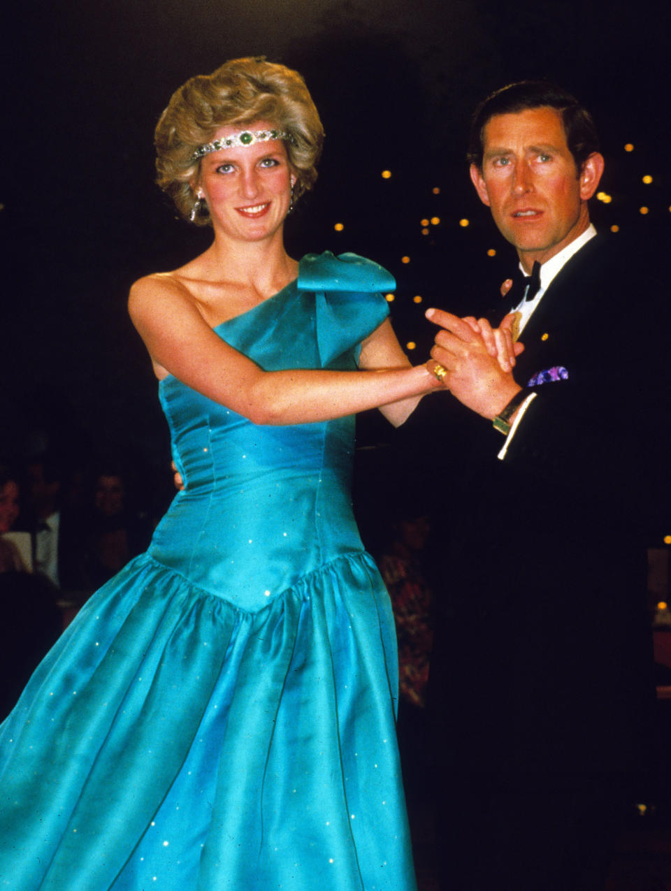 Diana wears Emanuel dress dancing in Australia in 1983  Anwar Hussein