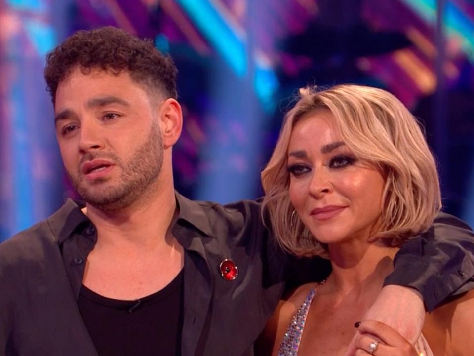 Adam Thomas and Luba Mushtuk were eliminated from ‘Strictly’ (BBC)