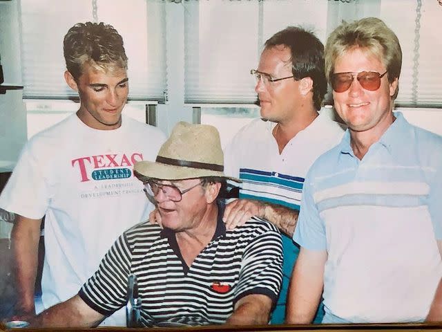 <p>Matthew McConaughey Instagram</p> Matthew McConaughey with his father, and brothers