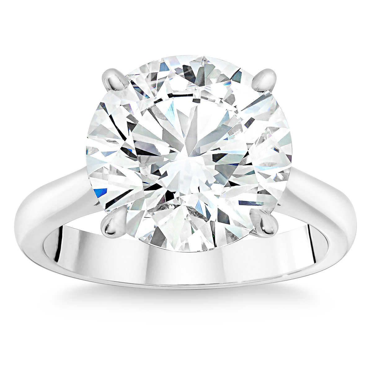 Costco Platinum Diamond Ring with round-cut diamond