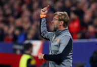 Soccer Football - Champions League - Sevilla vs Liverpool - Ramon Sanchez Pizjuan, Seville, Spain - November 21, 2017 Liverpool manager Juergen Klopp gestures Action Images via Reuters/Matthew Childs