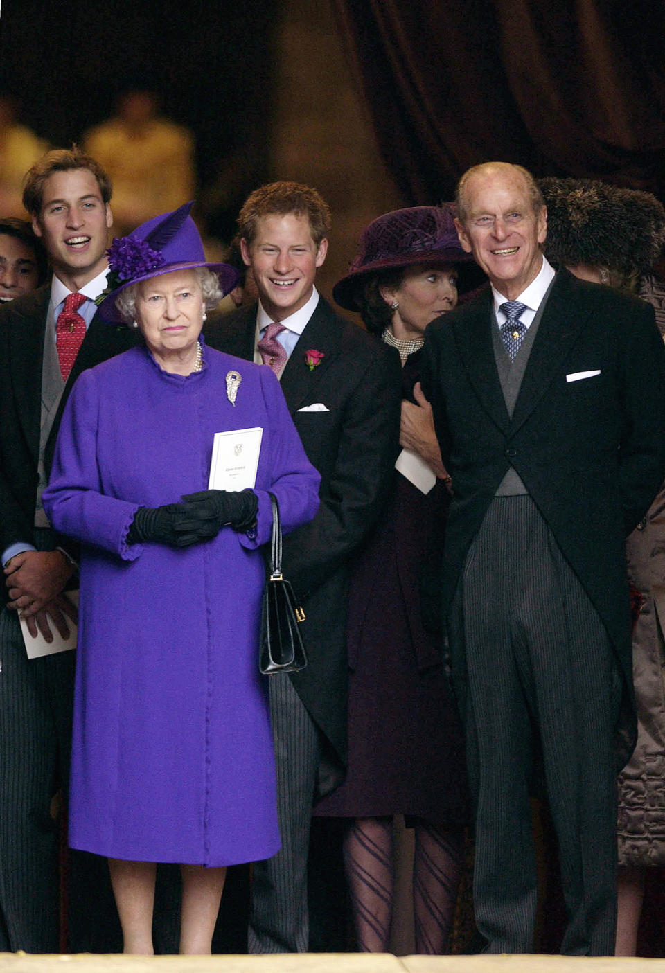 Queen Philip William And Harry At Wedding (Tim Graham Photo Library via Getty Images)