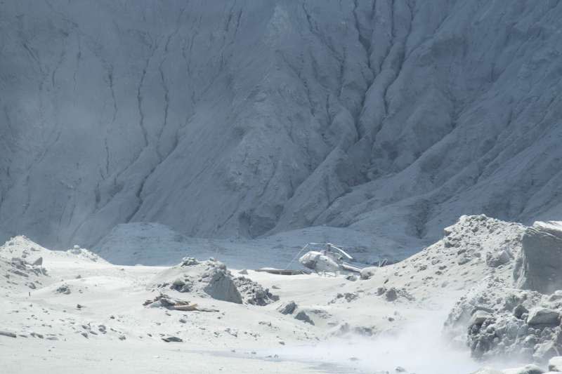 2019年12月9日，紐西蘭白島（White Island，Whakaari）的火山突然爆發，造成人員傷亡失蹤（Michael Schade@Twitter）