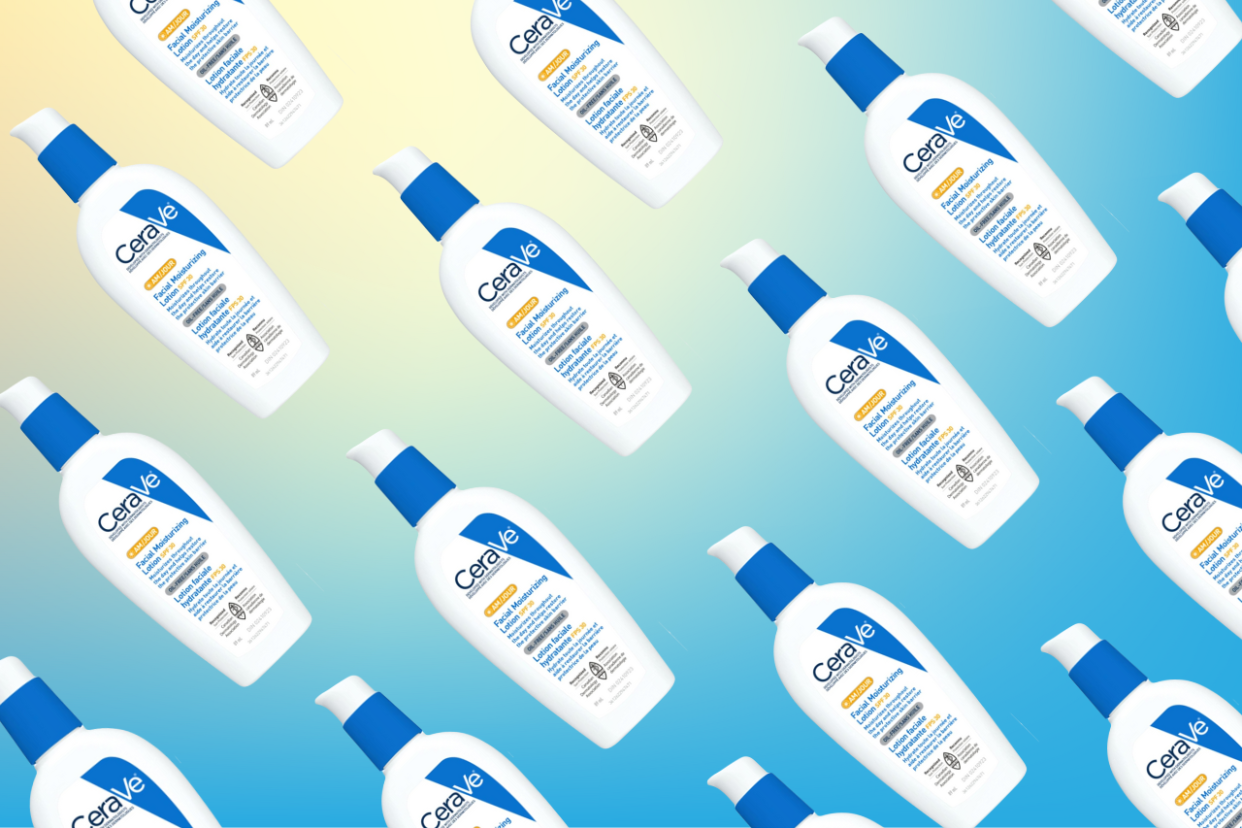 I've been using this daily moisturizer with SPF by CeraVe for years — even my husband uses it, too. (Image via Canva)