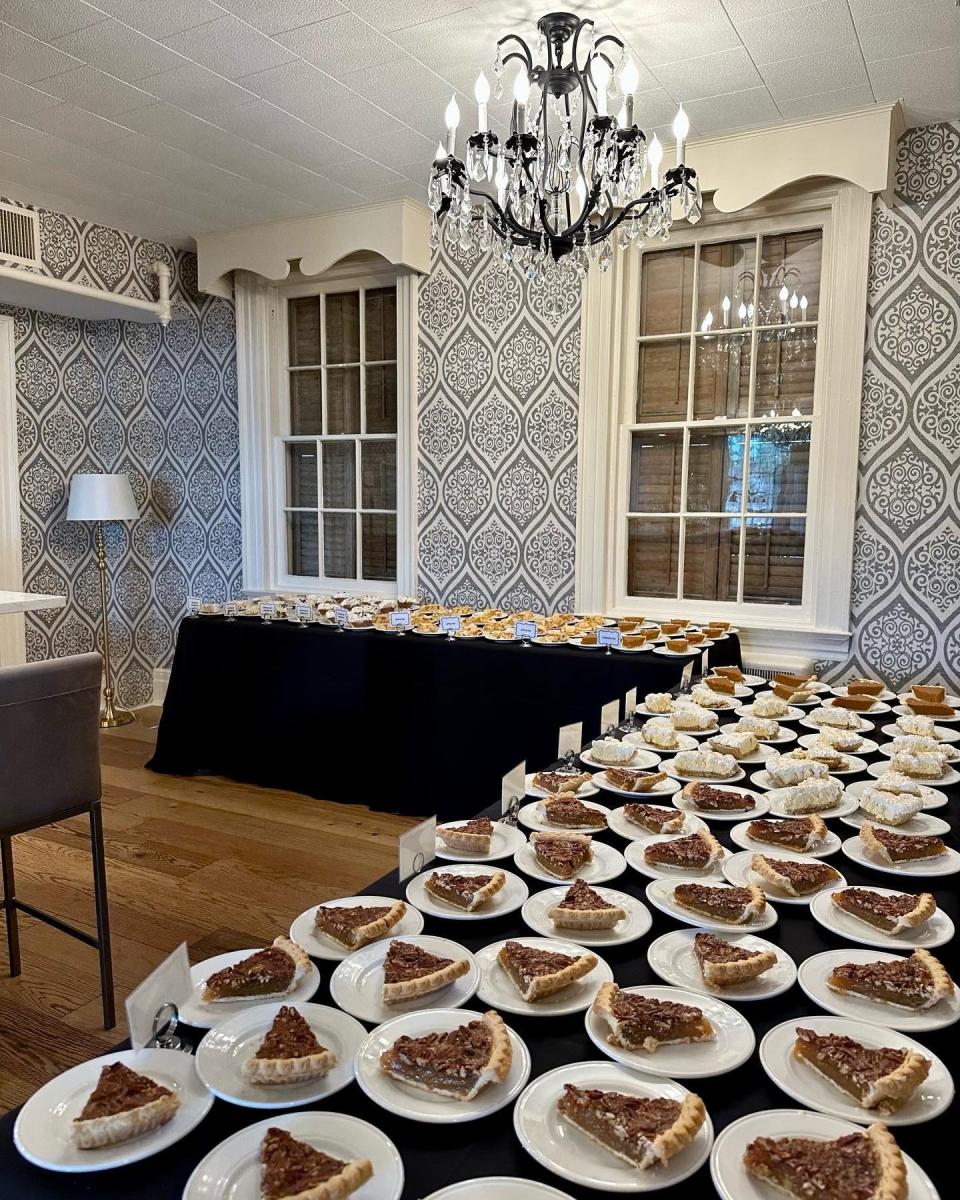 A display of desserts from the Thanksgiving buffet at Monroe's.