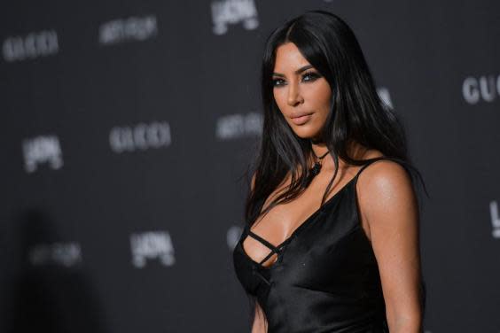 Kim Kardashian West has called out fast fashion brands for copying high-end designs (AFP/Getty)