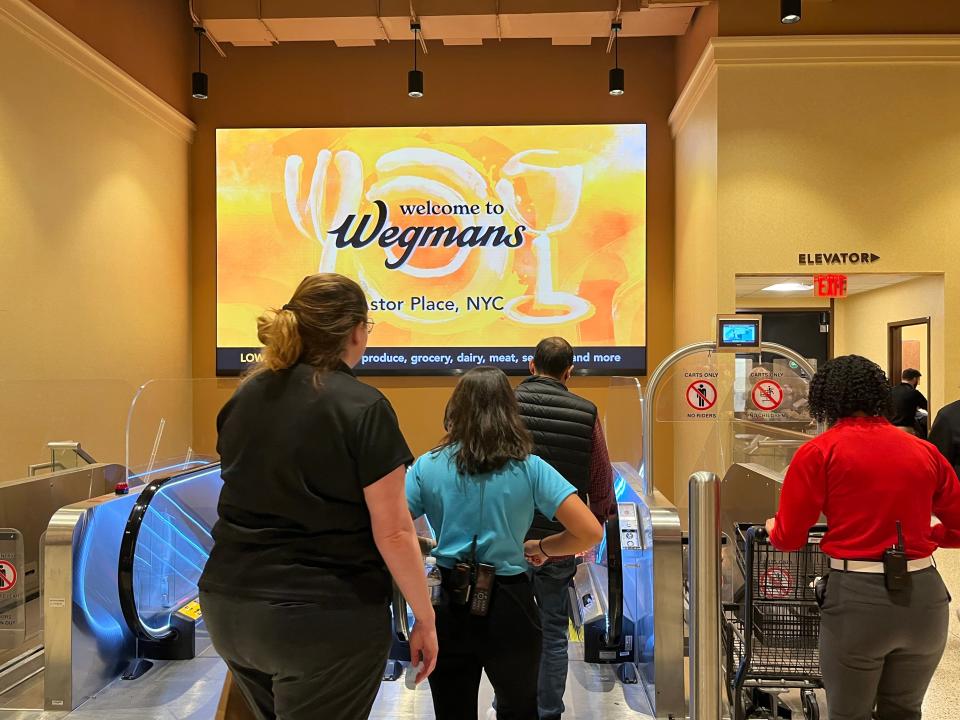 Escalators at Wegmans.