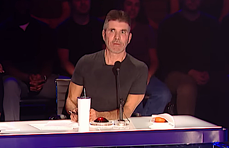 Simon Cowell reacts to comedy karate act Dustin's Dojo on 'America's Got Talent: All-Stars.' (Photo: NBC)