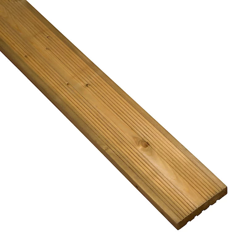 Klikstrom Madeira Green Spruce Deck Board (l)2.4m (w)120mm (t)24mm