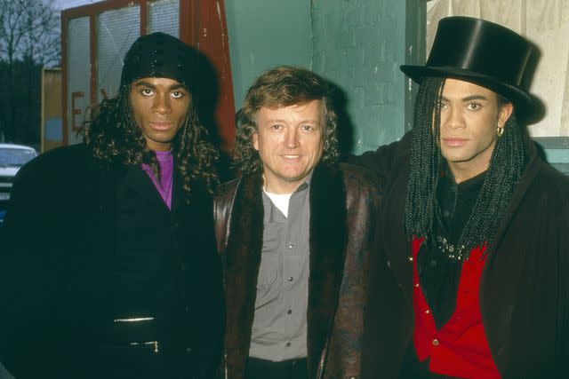 <p>Fryderyk Gabowicz/picture alliance via Getty</p> Frank Farian with Milli Vanilli