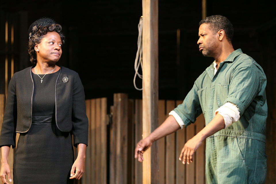 Actors Viola Davis and Denzel Washington