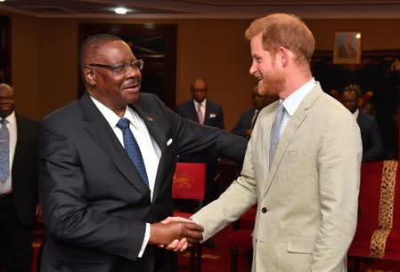 Britain's Prince Harry visits Malawi