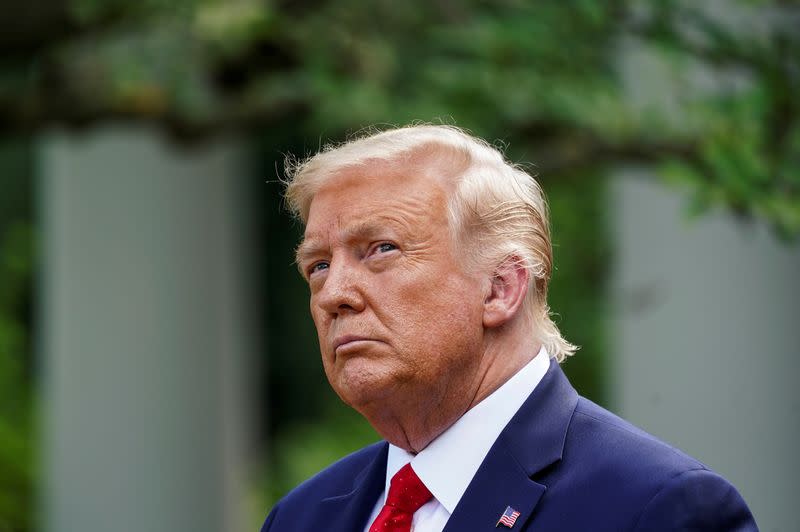 U.S. President Trump holds signing ceremony at the White House in Washington