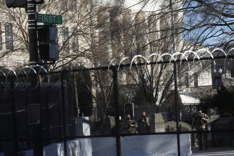 Heightened security at the U.S. Capitol Building in Washington