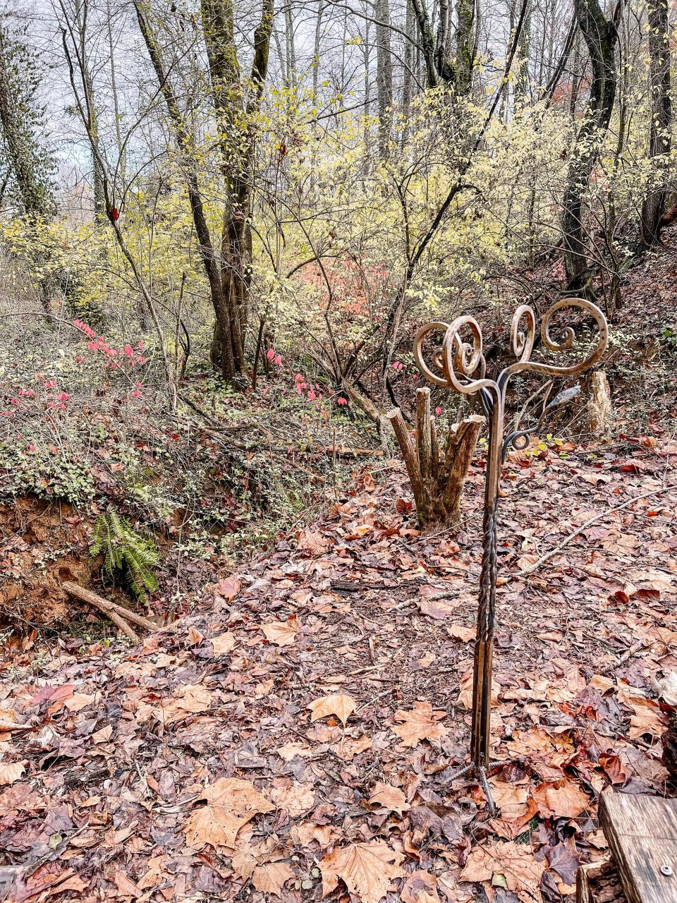 UT student Oralia ‘Rilie’ Rose-Mariea Acosta’s "Family Tree" on the Dogwood Community Trail, Nov. 30, 2022.