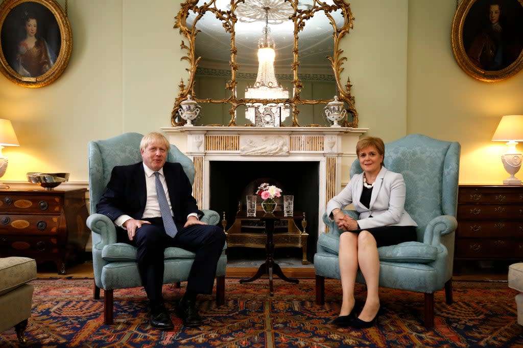 Boris Johnson and Nicola Sturgeon will be on the council (Duncan McGlynn/PA) (PA Archive)