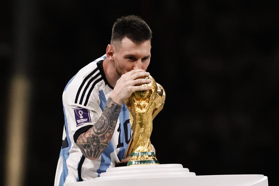 Después de cinco ediciones mundialistas, Messi se despide del torneo como campeón mundial (Foto de: ANP via Getty Images)