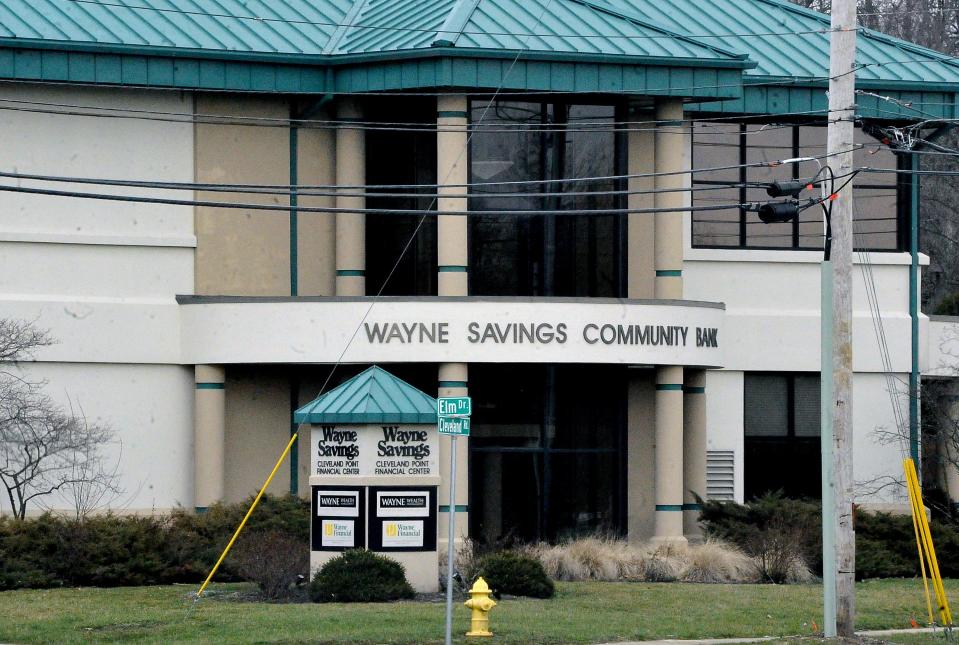 Wayne Savings bank branch on Cleveland Road. The Wooster-based bank could soon become the headquarters of a combined banking company with locations in West Virginia.