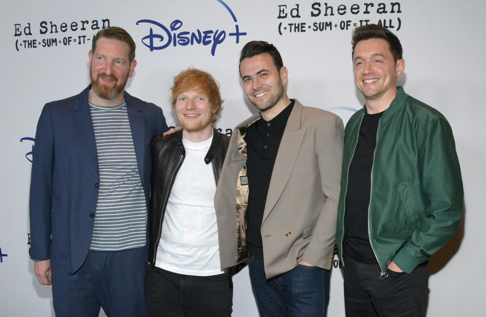 Ben Turner, Ed Sheeran, Ben Winston and David Soutar