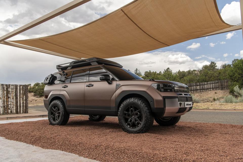 2024 hyundai santa fe xrt concept in earthy brass