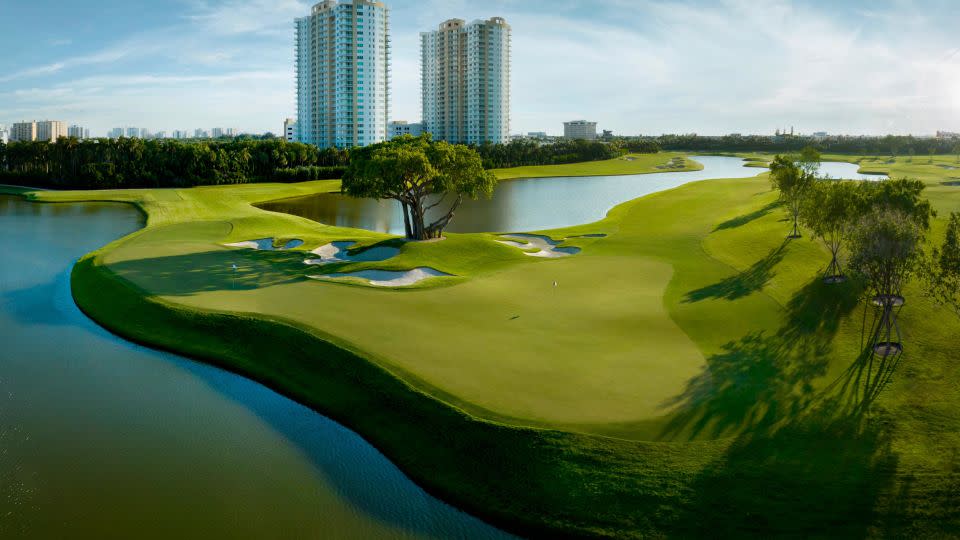The course is the latest design by Greg Norman, whose firm has designed over 100 courses. - Bill Hornstein