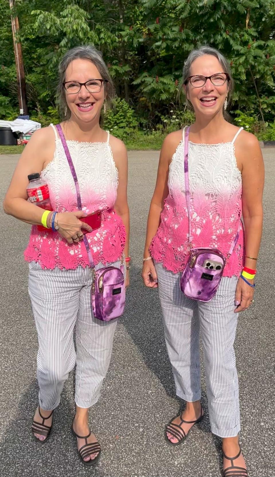 Bridget and Ingrid at the Twins Days Festival