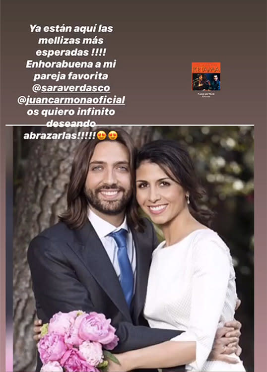 Sara Verdasco ha sido madre