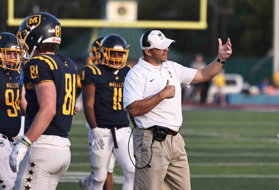 Moeller head coach Mark Elder led the Crusaders to their second-straight regional title last season.