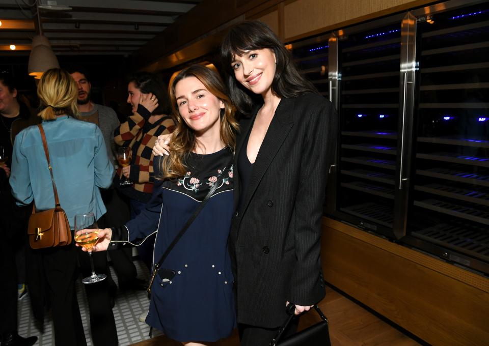 Addison Timlin and Dakota Johnson attend the Boat Rocker & TeaTime Pictures LA Screening of Slip hosted by Dakota Johnson at NeueHouse Hollywood.