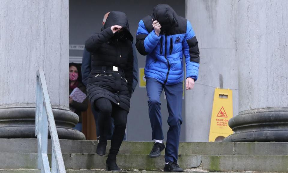 Patrick O’Brien walks from Tralee district court.