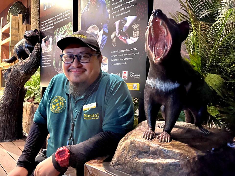 Razak Jaffar, Assistant Curator for marsupials, Mandai Wildlife Group.