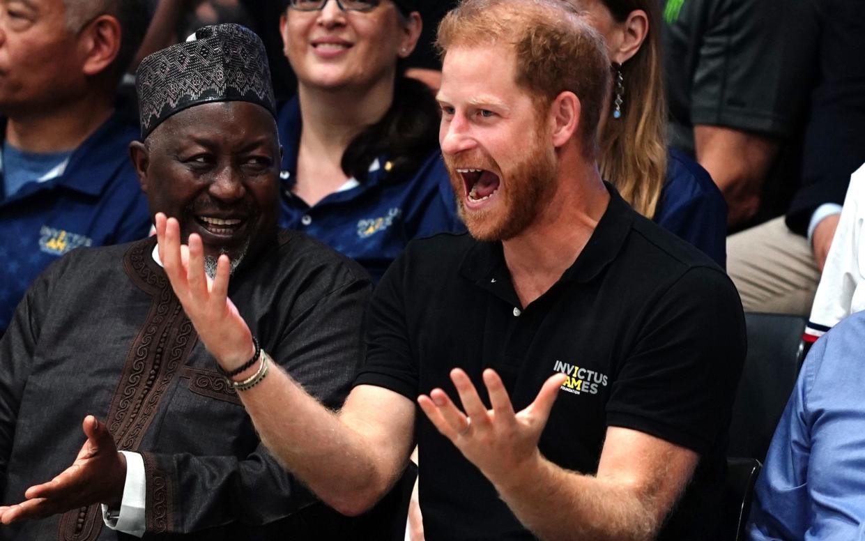 Prince Harry at the last full tournament of the Invictus Games in Düsseldorf, Germany, in 2023