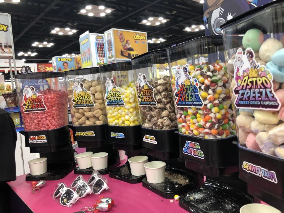 Freeze dried candy at the 2024 Sweets & Snacks Expo in Indianapolis.
