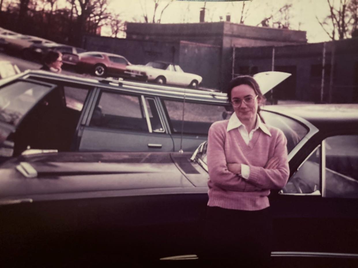 There's just one photo of LuAnne Holladay's 1964 Ford Falcon, and this is it. Her now-husband, Bill Holladay, took the picture in 1981. The car, clearly, wasn't his focus since both ends are cut off.