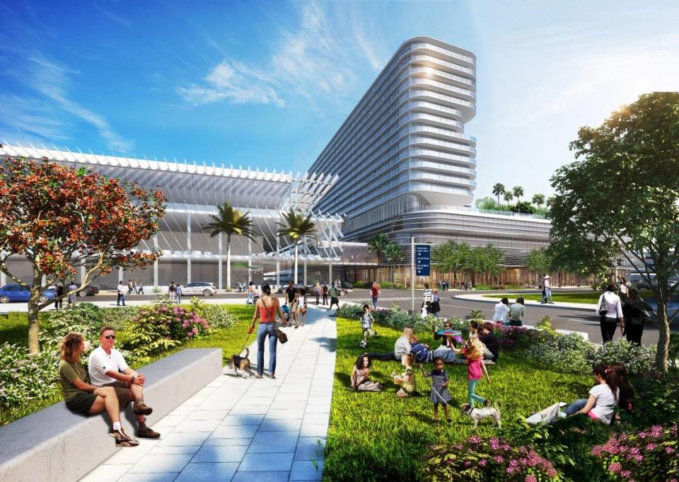 En 2018, después de que dos esfuerzos anteriores fracasaran, los votantes de Miami Beach aprobaron un plan para construir un hotel en el centro de convenciones. Se espera que la construcción del nuevo Grand Hyatt dure unos tres años.