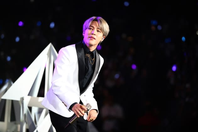 Jimin - Credit: Rich Fury/Getty Images
