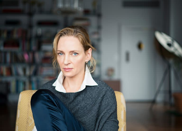 Uma Thurman en su casa de Nueva York