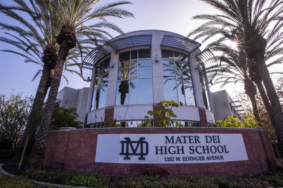 Mater Dei High School in Santa Ana.