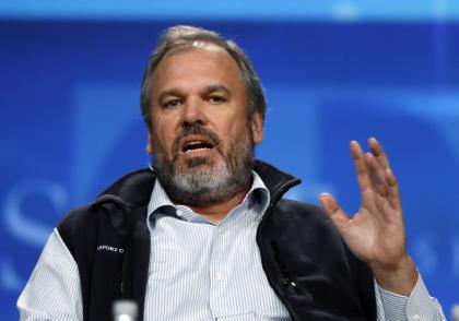 John Burbank, founder & chief investment officer of Passport Capital, speaks at a panel discussion at the SALT conference in Las Vegas. REUTERS/Rick Wilking