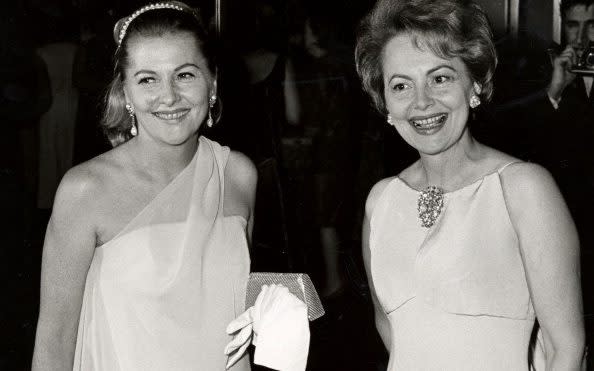 Joan Fontaine and Olivia de Havilland in 1967 - Ron Galella/WireImage/Ron Galella/WireImage