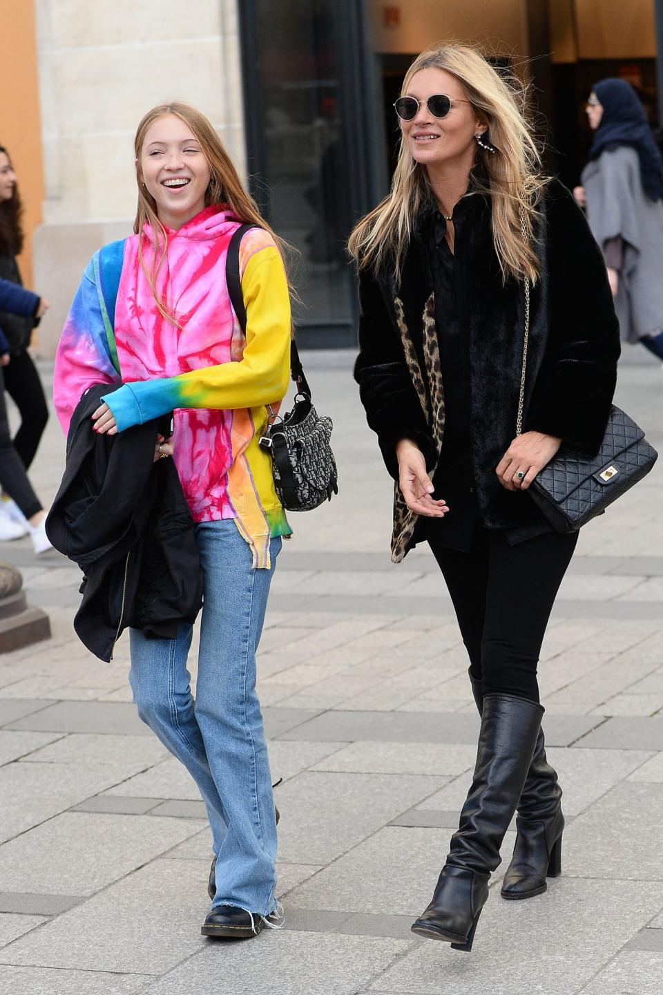 Kate Moss pictured with her daughter Lila Grace (AbacaPress / SplashNews.com)