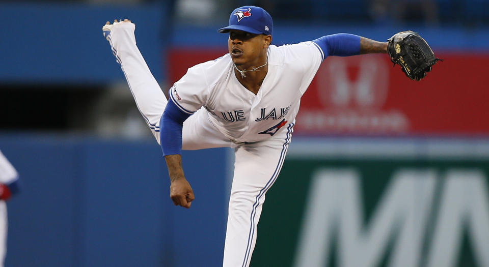 The Toronto Blue Jays are asking for quite the return when it comes to pitcher Marcus Stroman. (John E. Sokolowski-USA TODAY Sports)