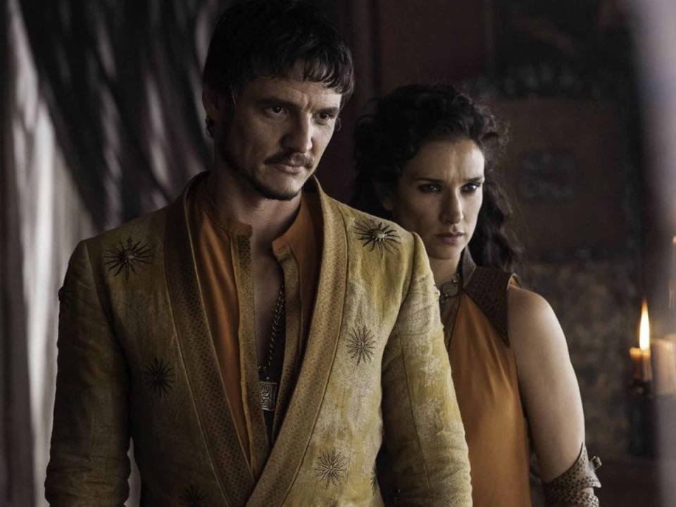 Indira Varma with Pedro Pascal in 'Game of Thrones' (HBO)