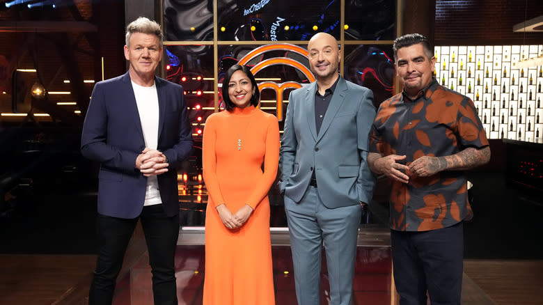 Gordon Ramsay, Priya Krishna, Aarón Sánchez, and Joe Bastianich