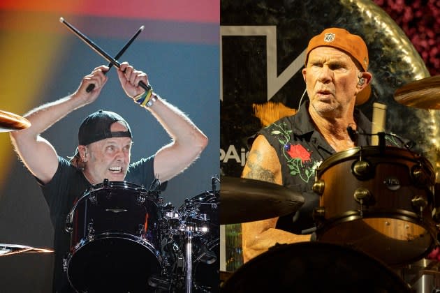 Lars Ulrich and Chad Smith - Credit: Jeff Kravitz/Getty Images; Barry Brecheisen/WireImage