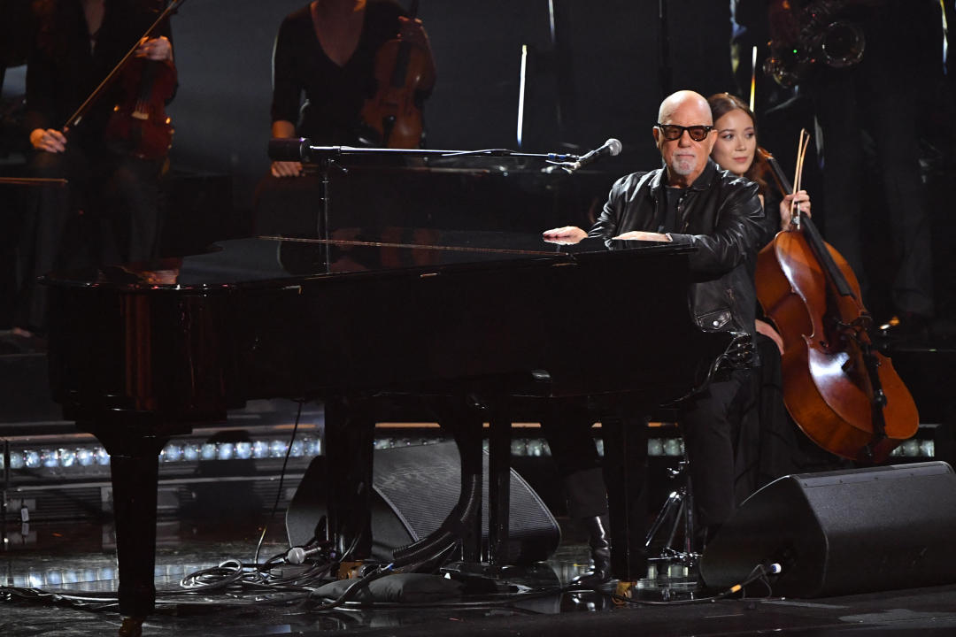 US musician Billy Joel performs on stage during the 66th Annual Grammy Awards at the Crypto.com Arena in Los Angeles on February 4, 2024. (Photo by Valerie Macon / AFP) (Photo by VALERIE MACON/AFP via Getty Images)