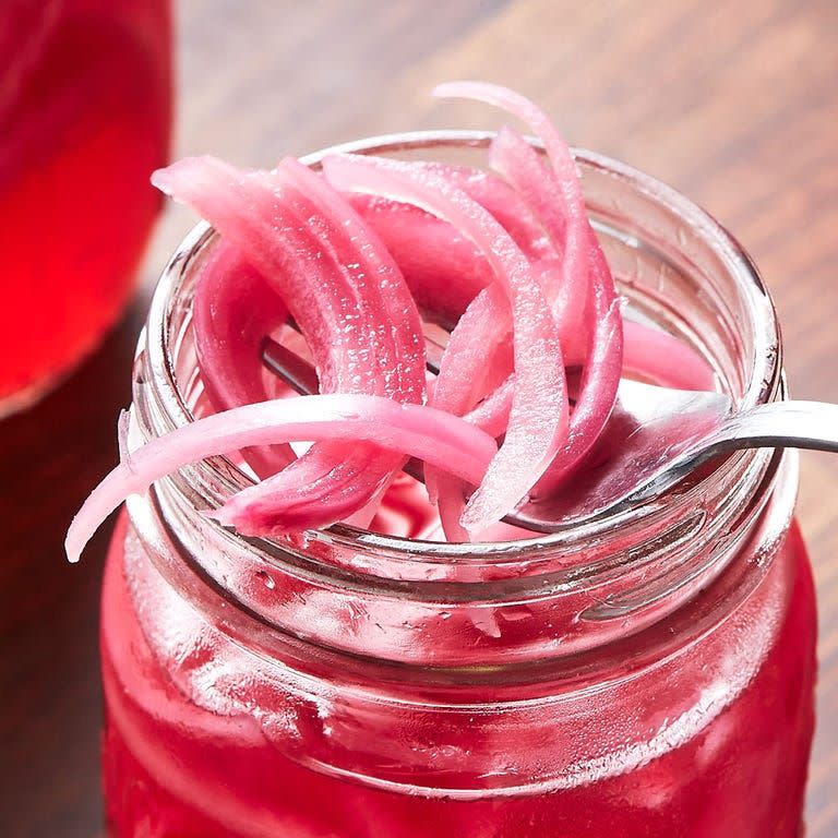 pickled red onions